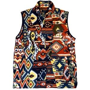 Free‎ Nature Men’s Western Fleece Vest Size XL - Multicolor